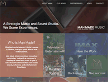 Tablet Screenshot of manmademusic.com